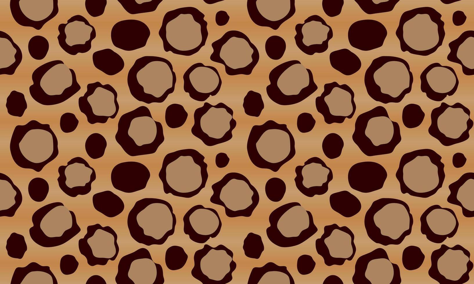 Seamless repeating pattern with leopard skin pattern in for fabric, paper, print and web. vector