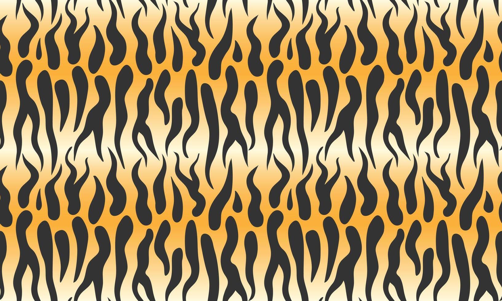 Repeating seamless pattern with tiger skin pattern for fabric, paper, print and web. Striped animal pattern vector