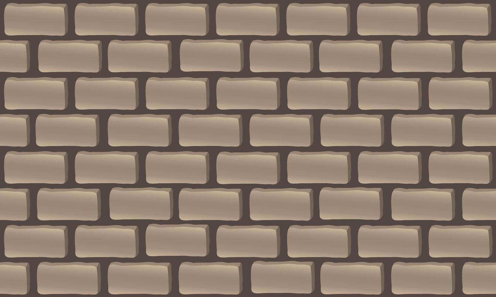 Repeating seamless pattern brick wall, light brickwork on a dark background, for fabric, paper, print and web. vector