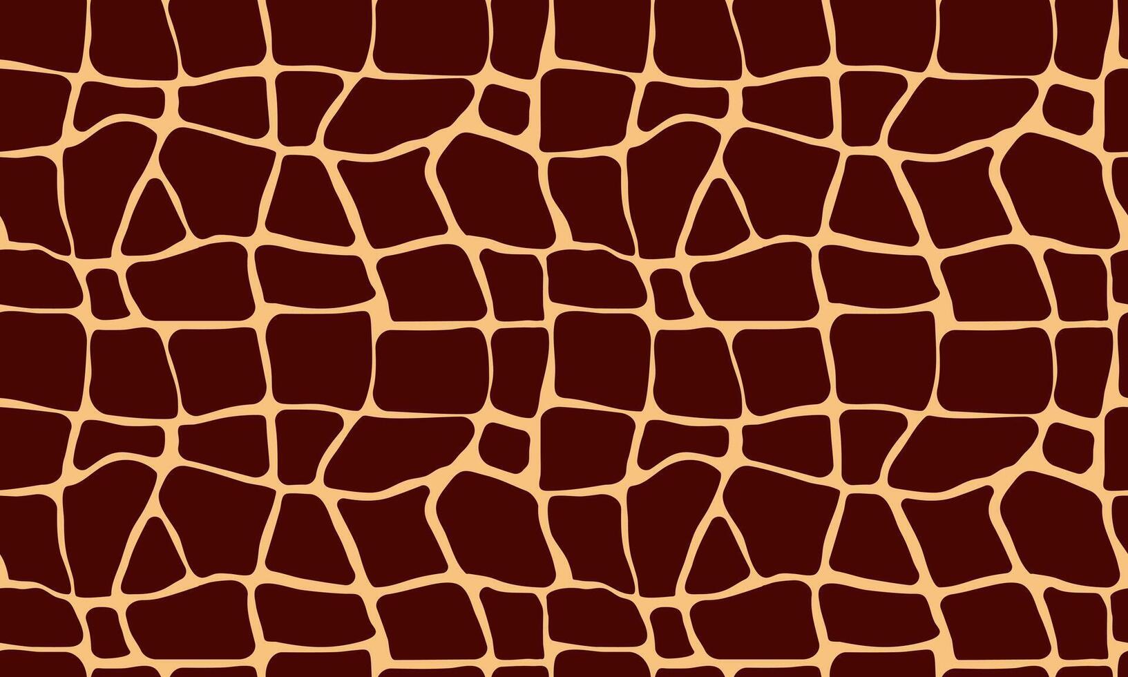 Repeating seamless pattern with giraffe skin pattern for fabric, paper, print and web. vector