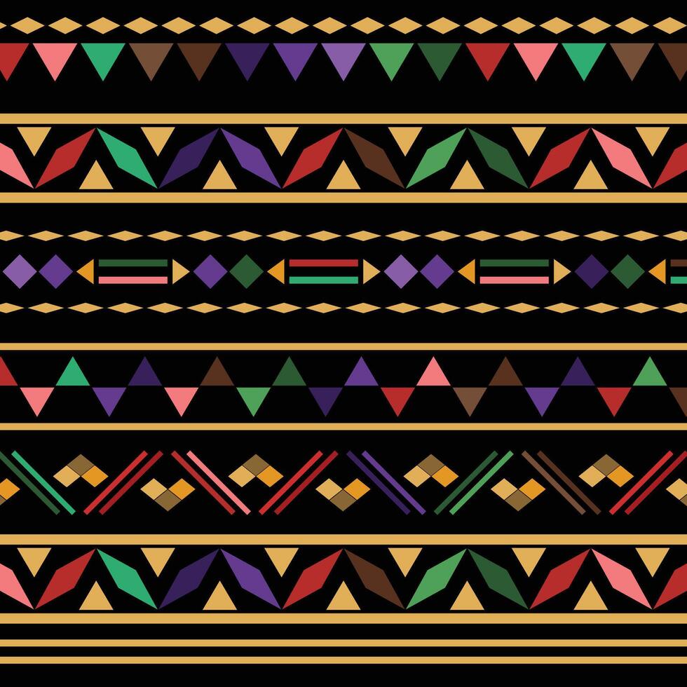 geometric ethnic tribal pattern background vector