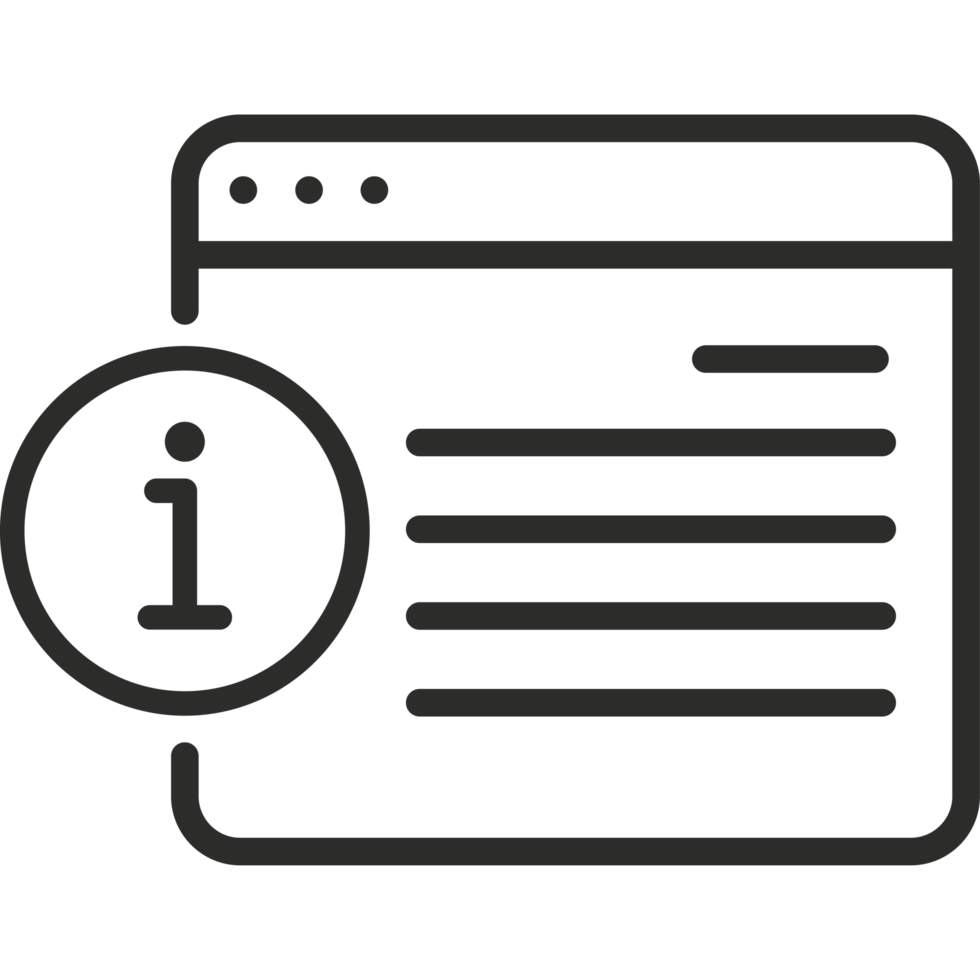 A black and white icon of a computer screen with a button png