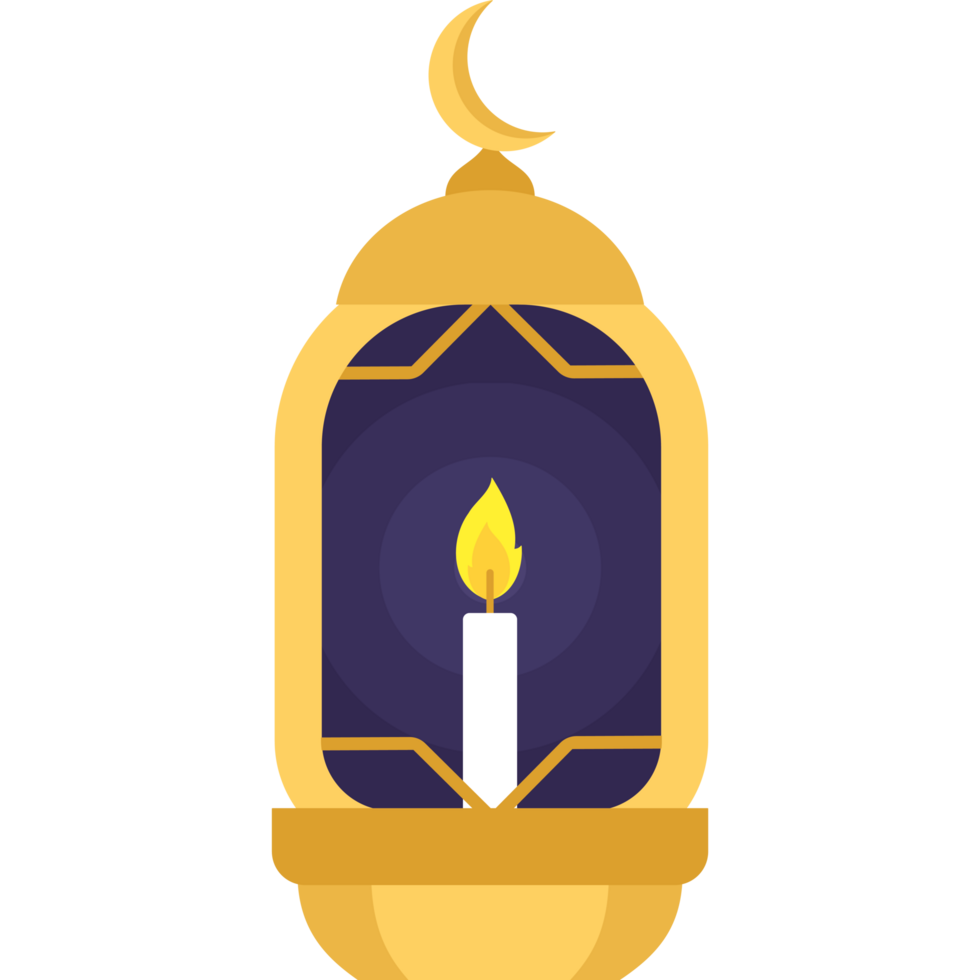 A lantern with a candle inside it png
