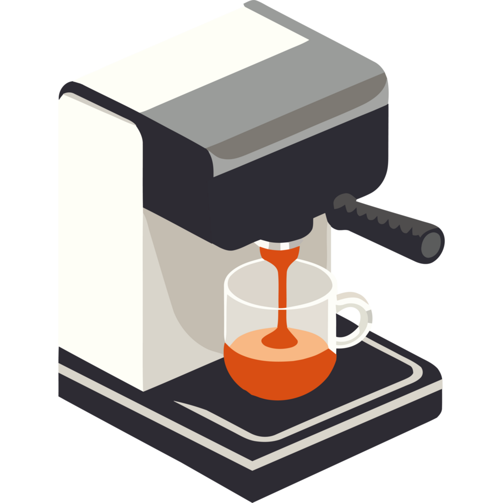 An illustration of an espresso machine png