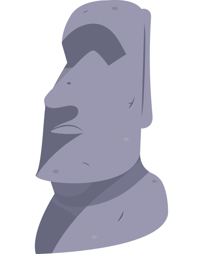 Moai statue icon png
