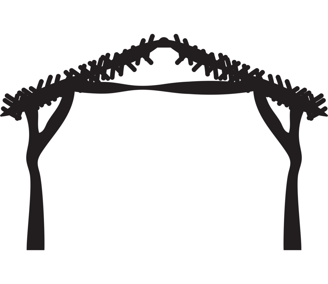 A black and white illustration of a tree with branches png