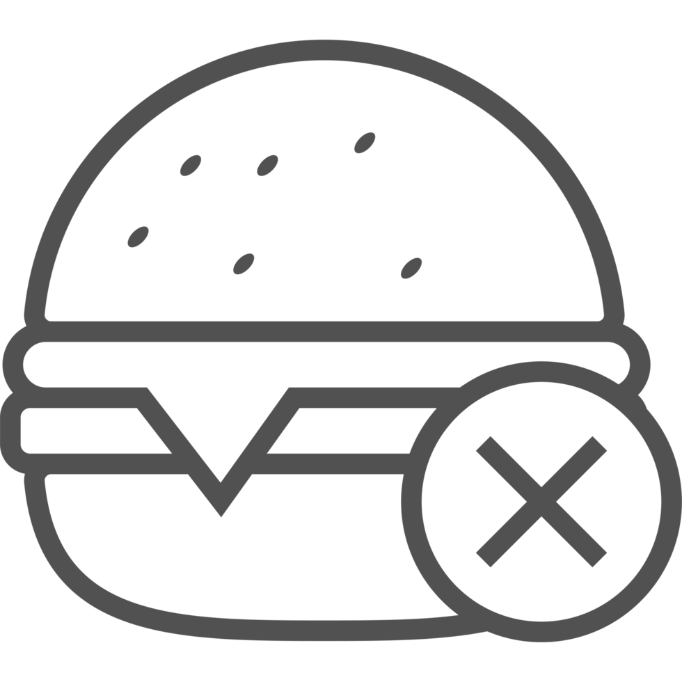 A hamburger with a cross on it png