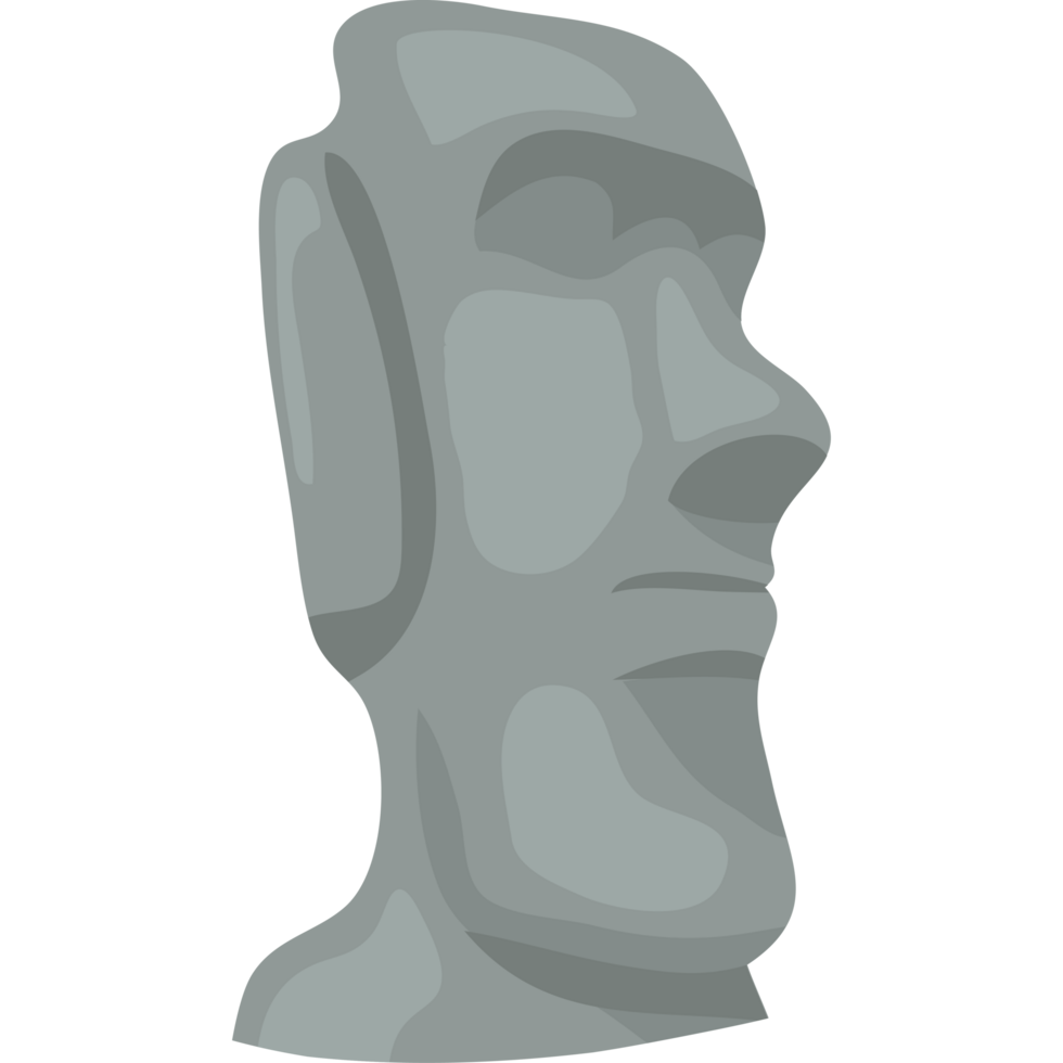 Moai statue icon png