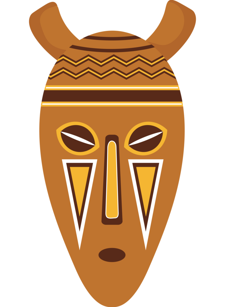 African mask illustration png