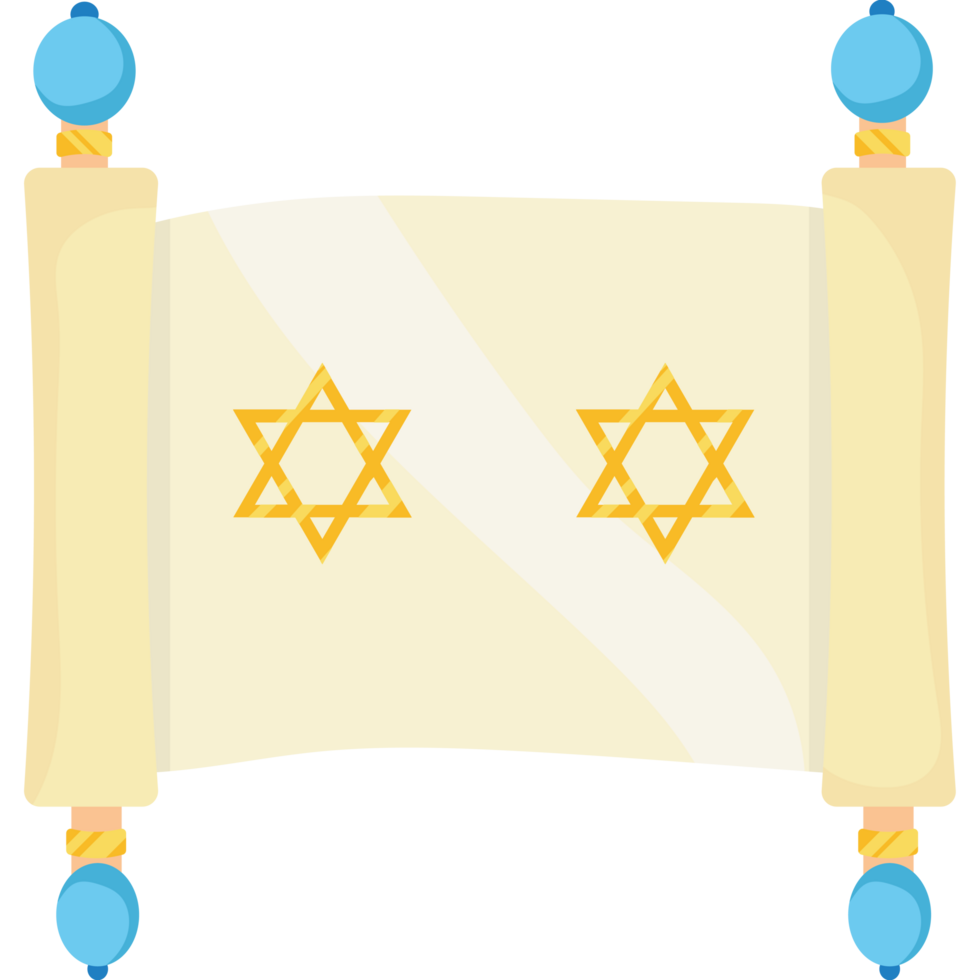 An old scroll with two stars of david on it png