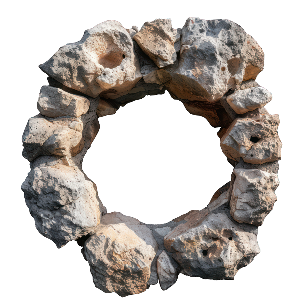 round stone structure transparent background png