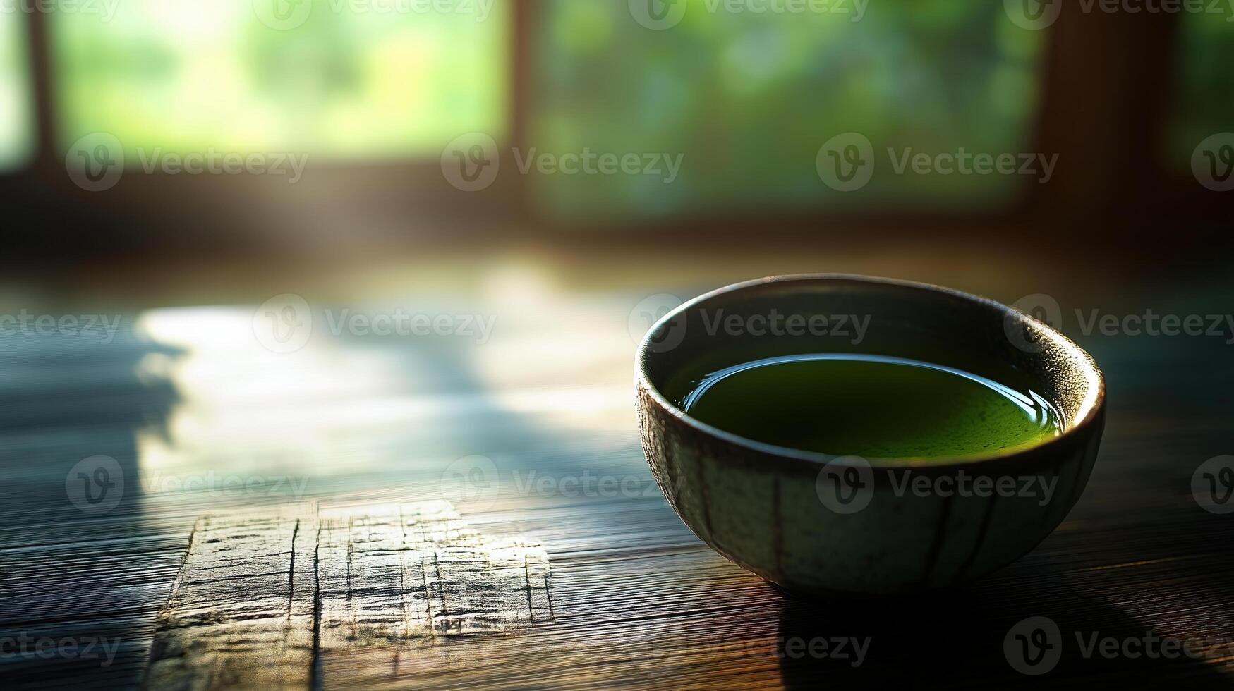 Green japanese tea photo