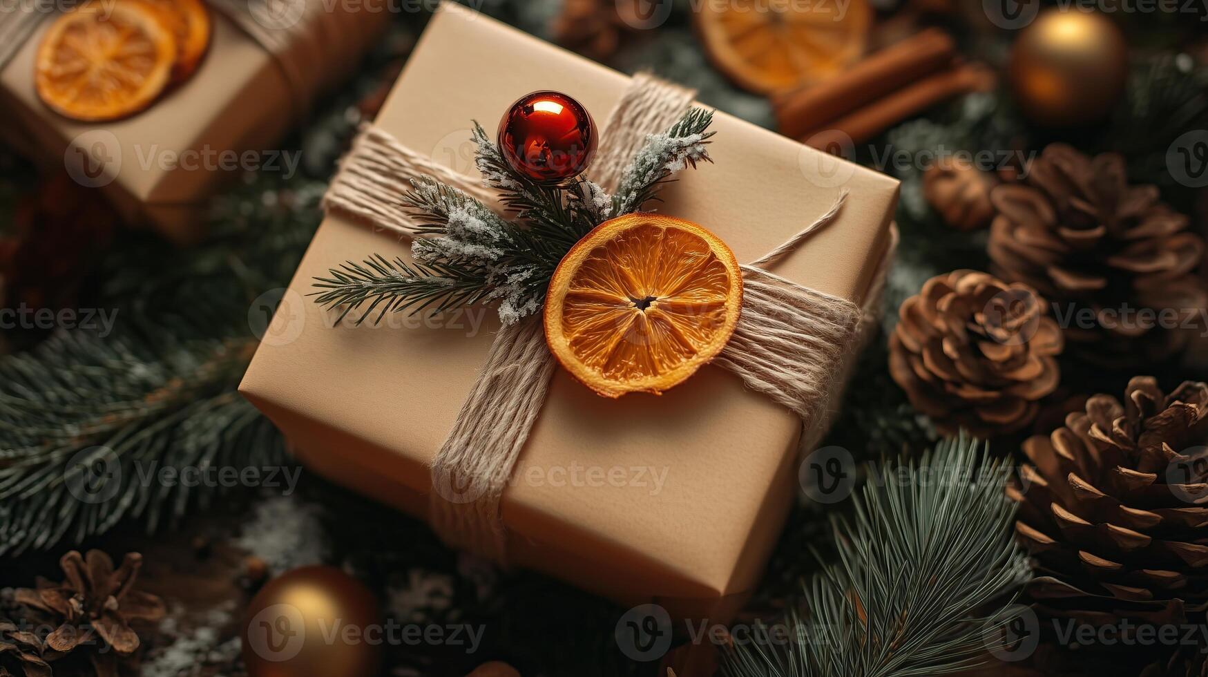 christmas gift box photo