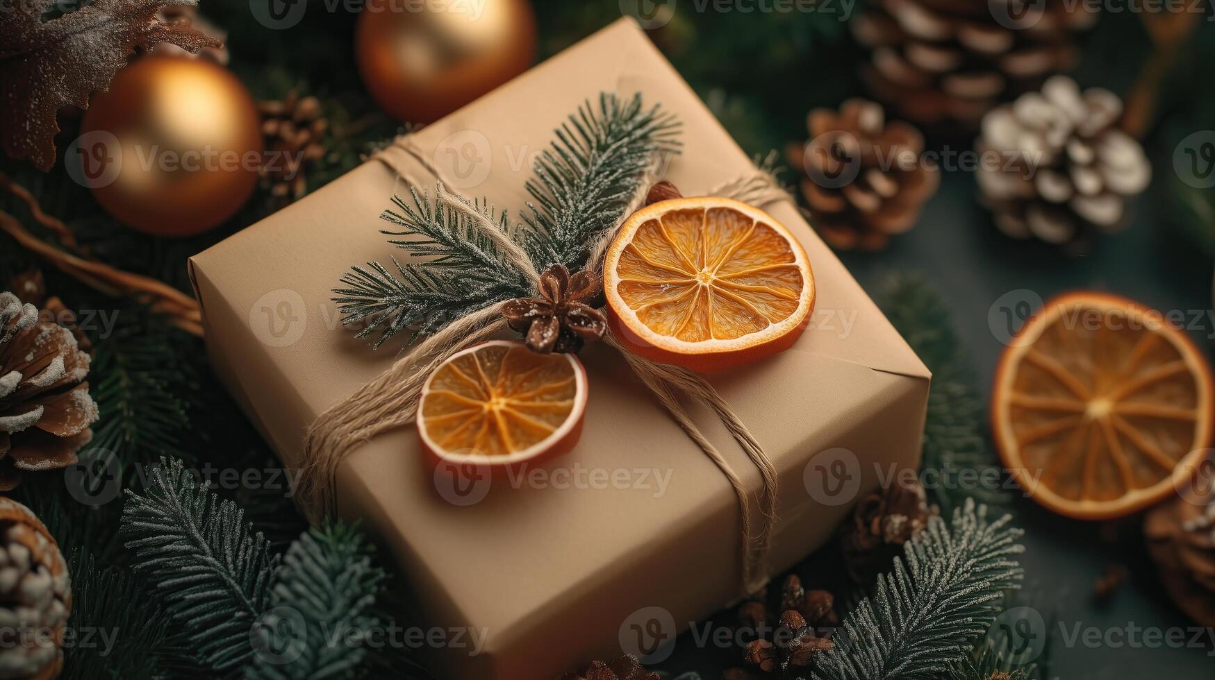 christmas gift box photo