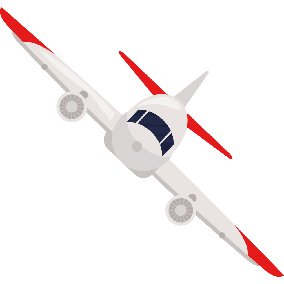A plane flying in the air with red and white stripes png