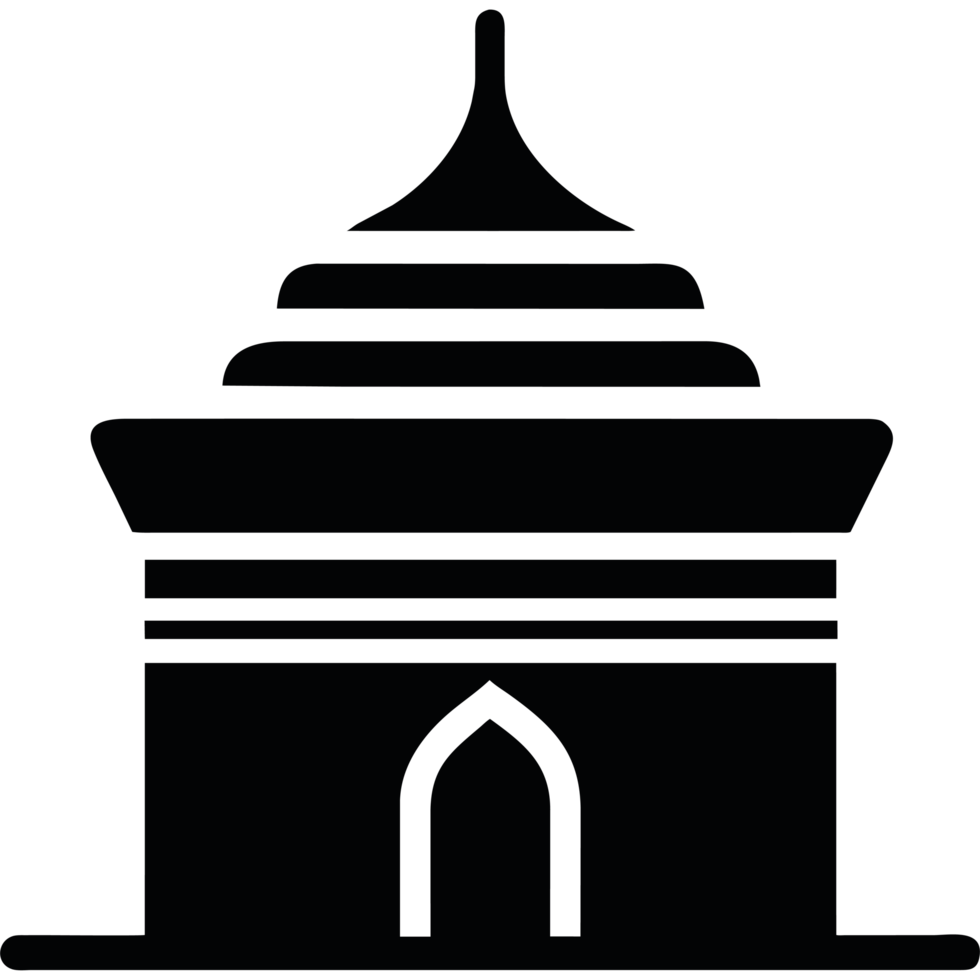 A black and white image of a building png
