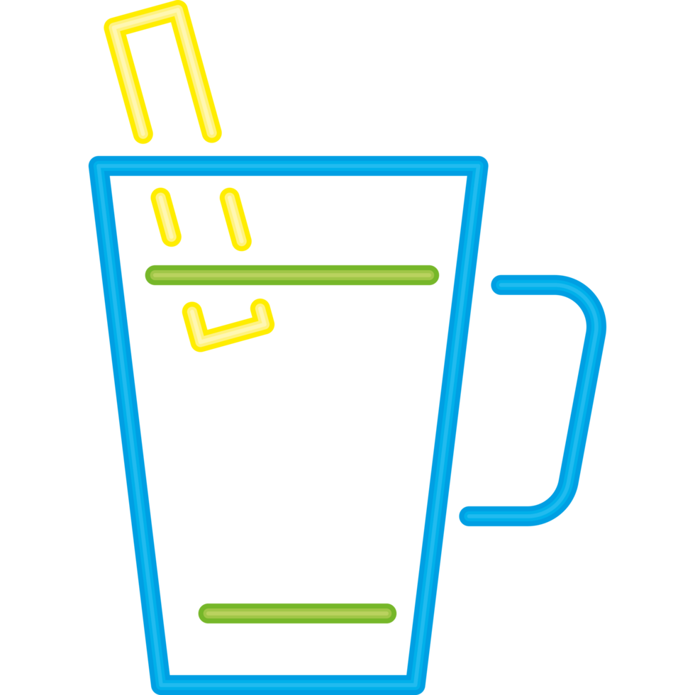 A glass of water with a straw in it png