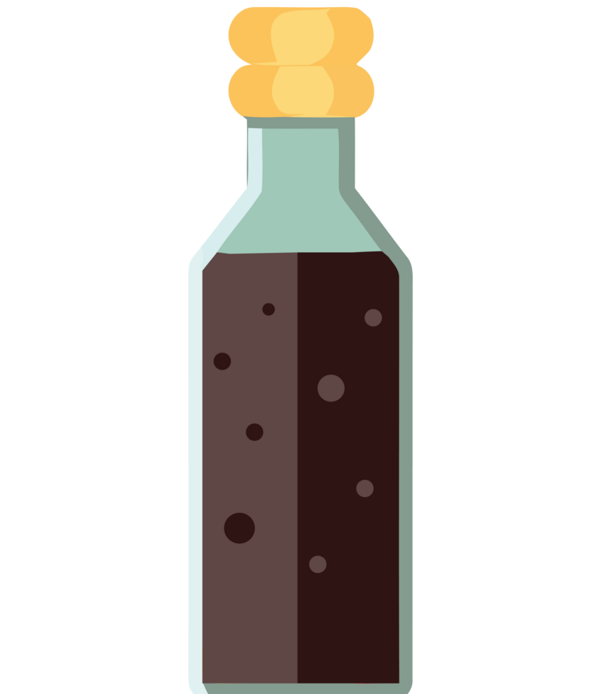 A bottle of liquid with a lid on it png