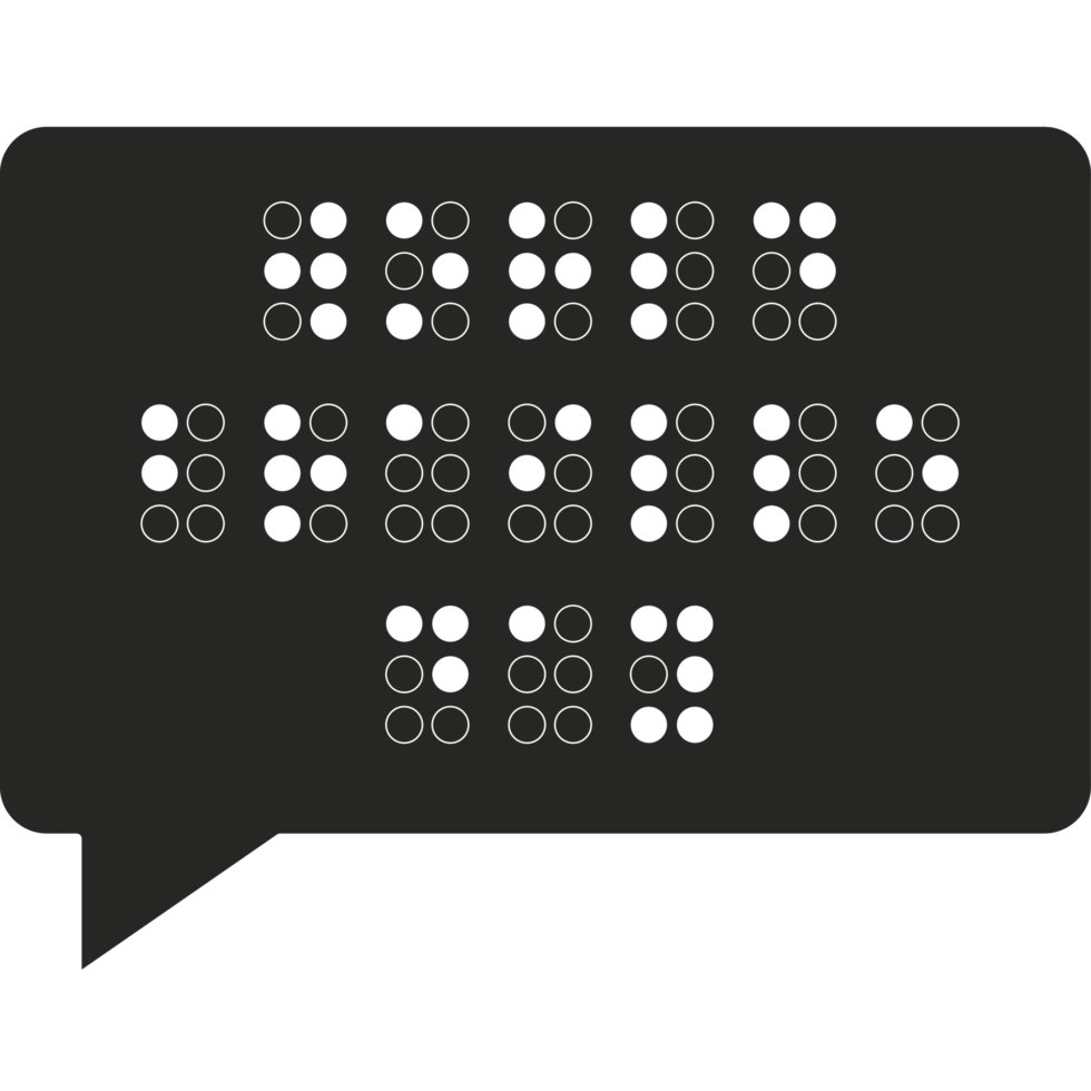 A speech bubble with dots on it png