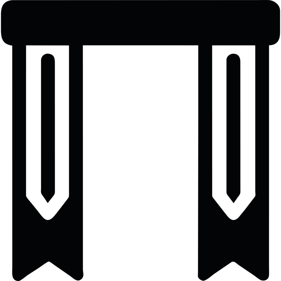 A black and white image of a door png