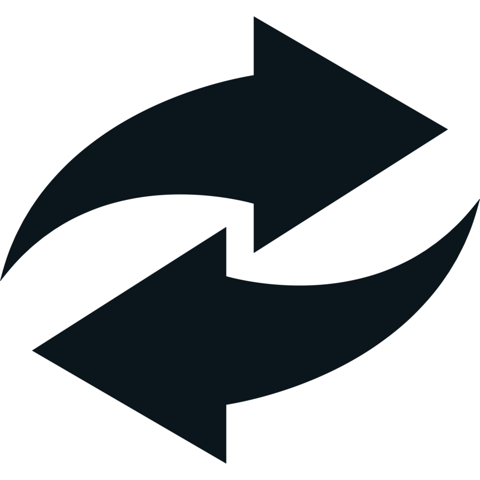 Two arrows pointing in opposite directions png