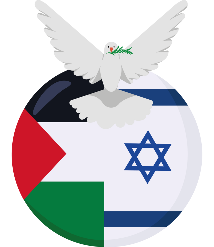 Israeli flag and dove png