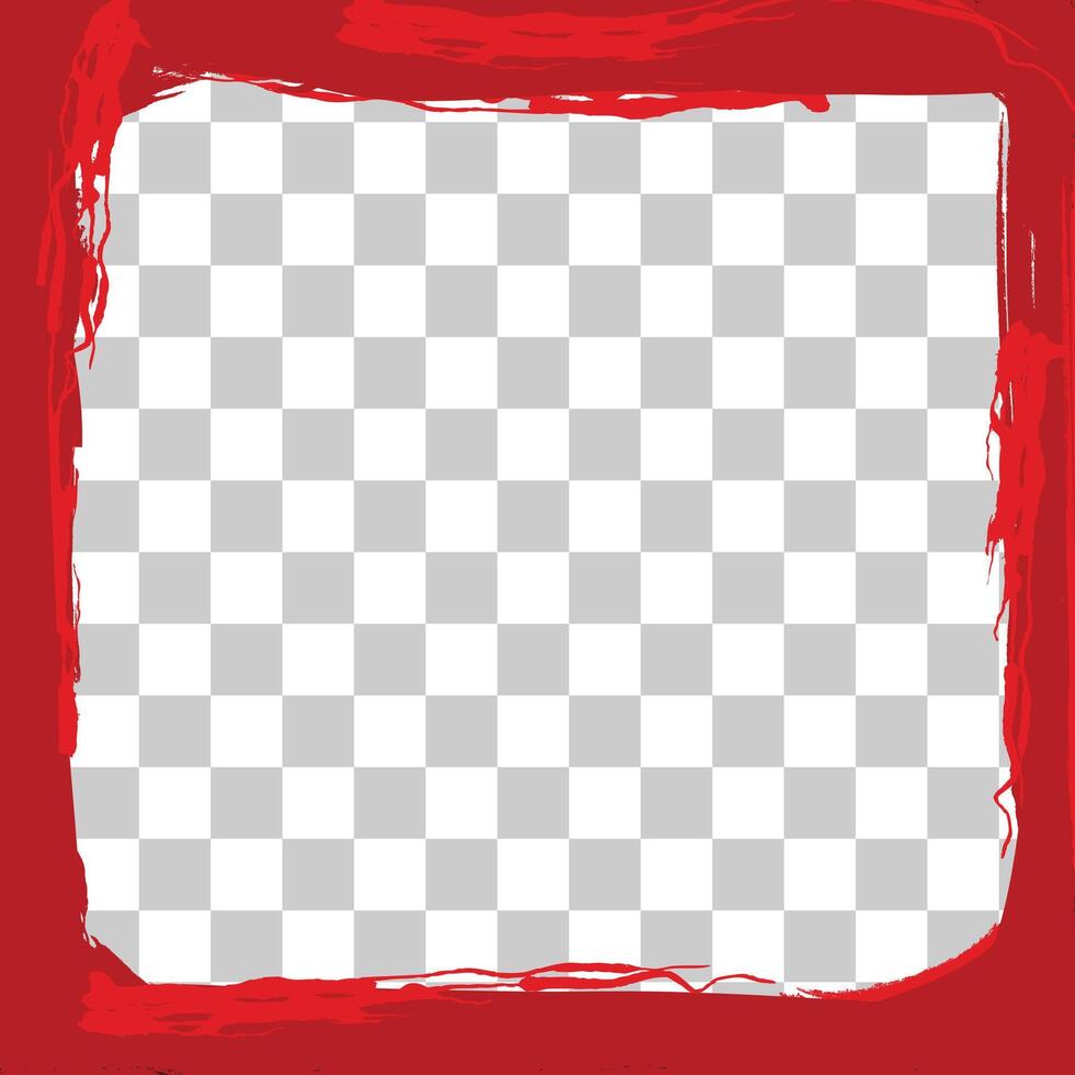 Red blood frame template Halloween event. illustration vector