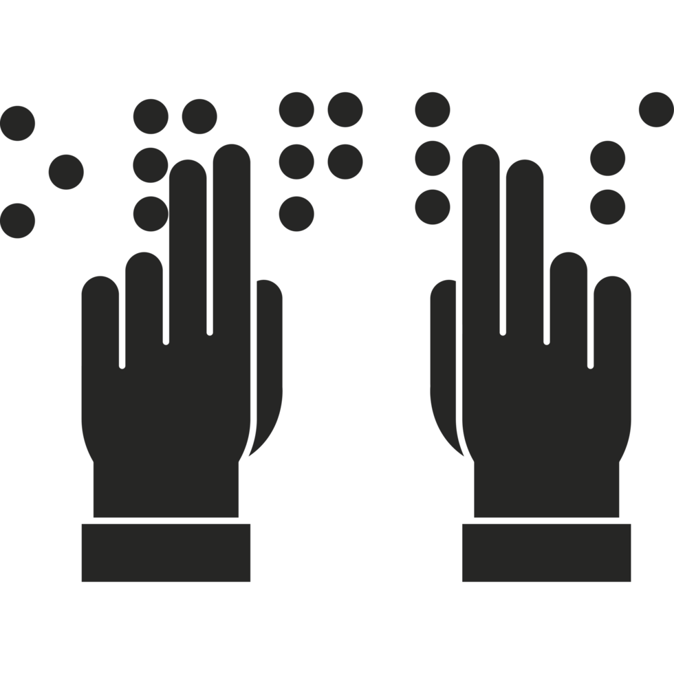 Two hands are touching each other with dots png