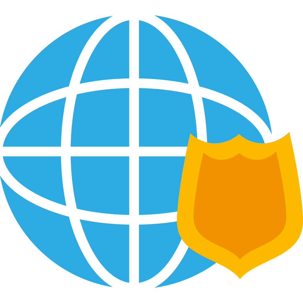The globe with a shield and a shield png