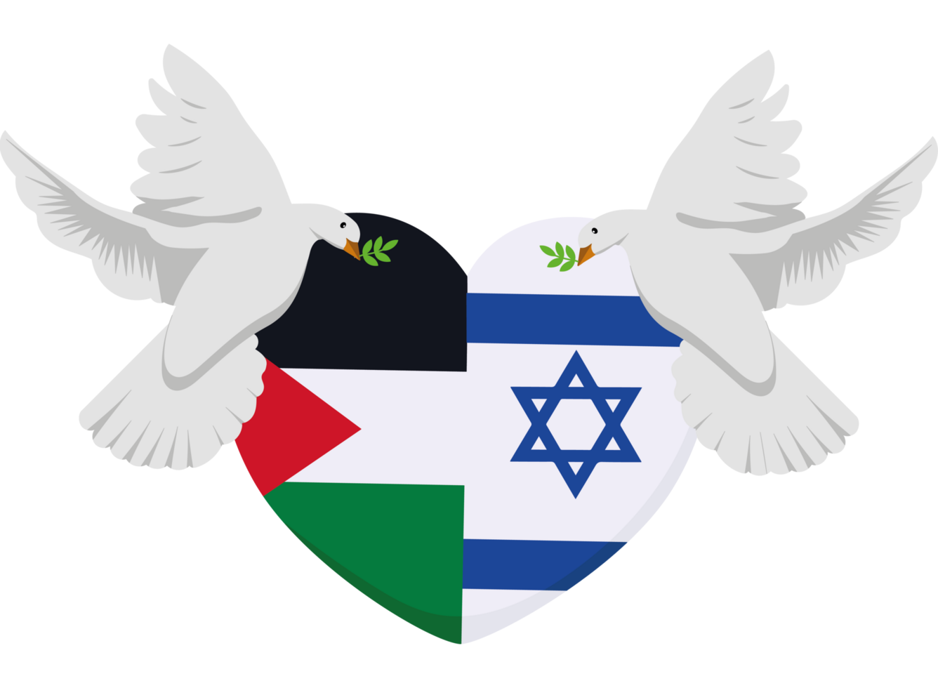 Israel and palestine flag png