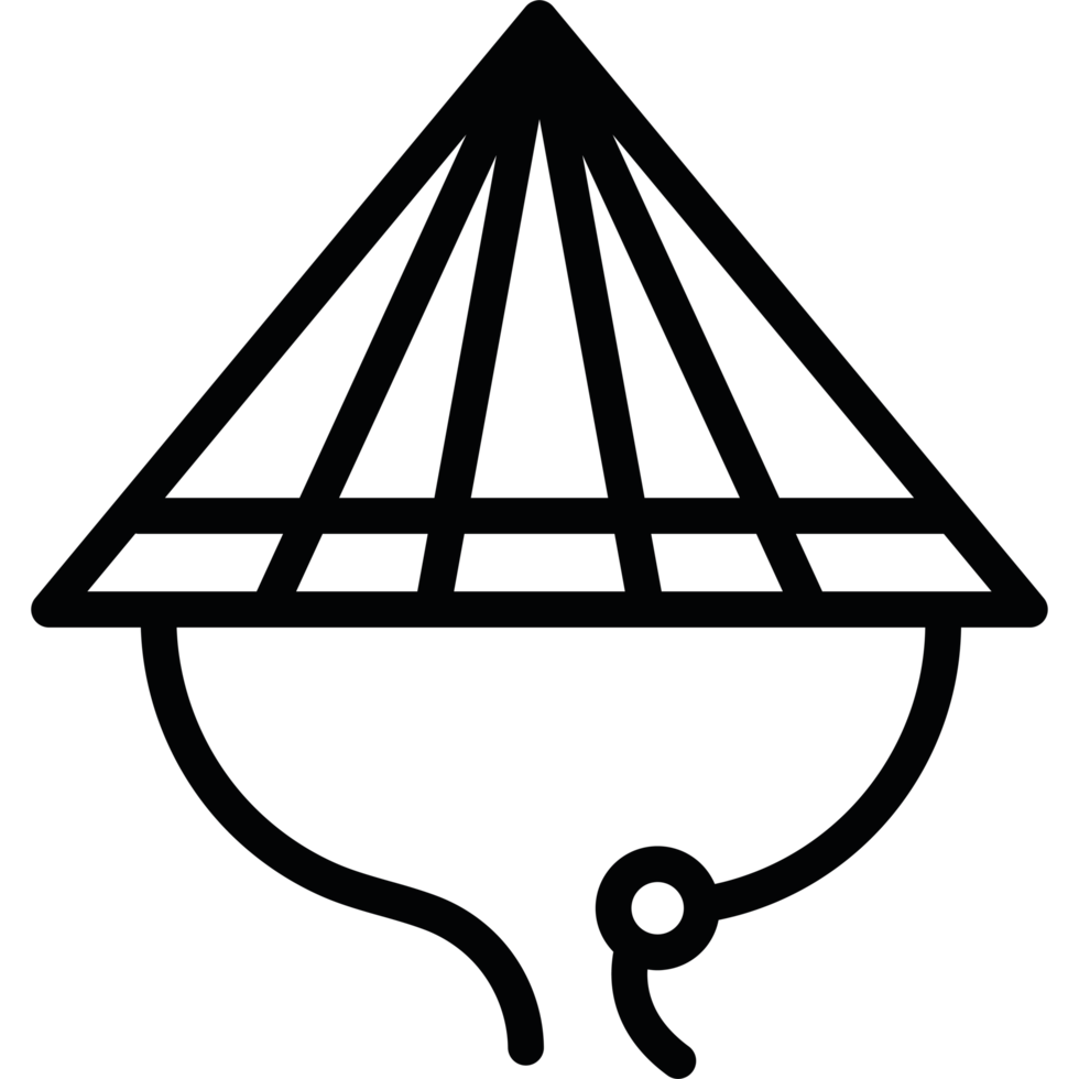 A black and white logo of a hat png