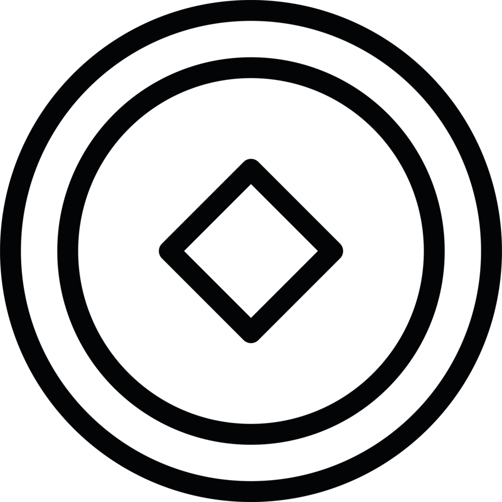 A black circle with a white square in the center png