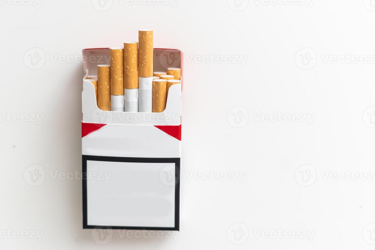 A close up image of a packet of cigarettes.Isolated photo