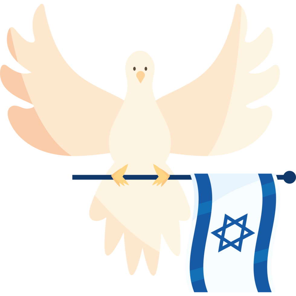Israeli flag and dove png