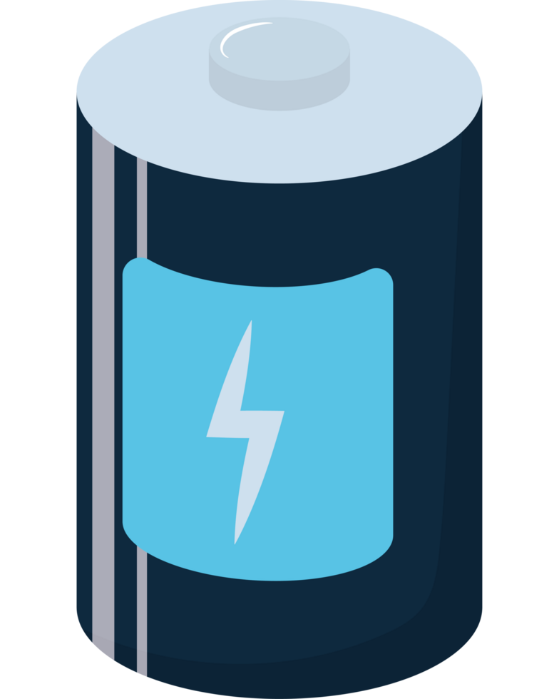 A battery with a lightning bolt on it png