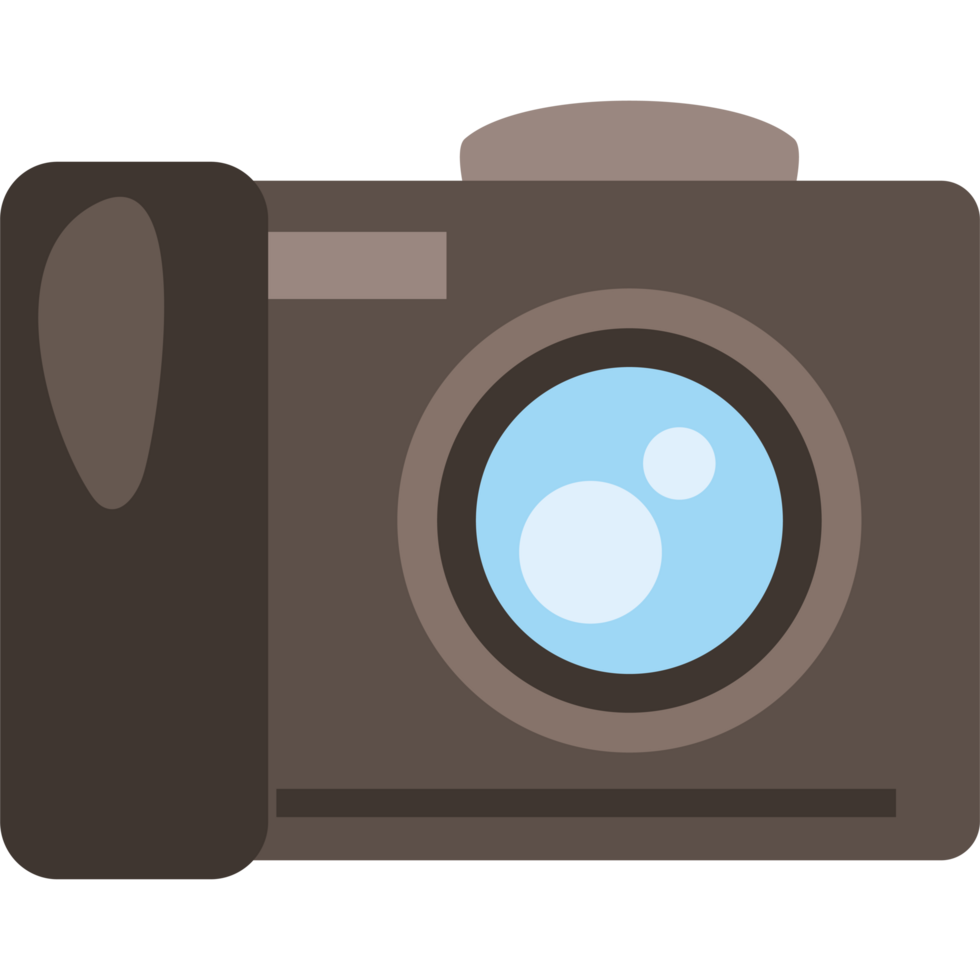 A camera icon with a blue lens png
