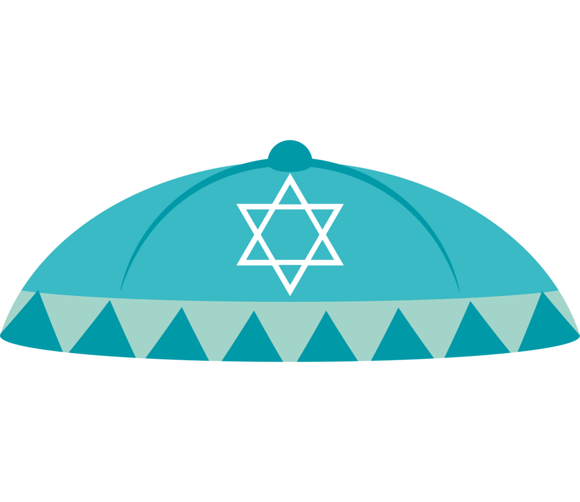 An israeli hat with a star of david on it png