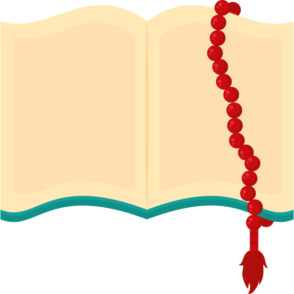 Open book with rosary clipart png