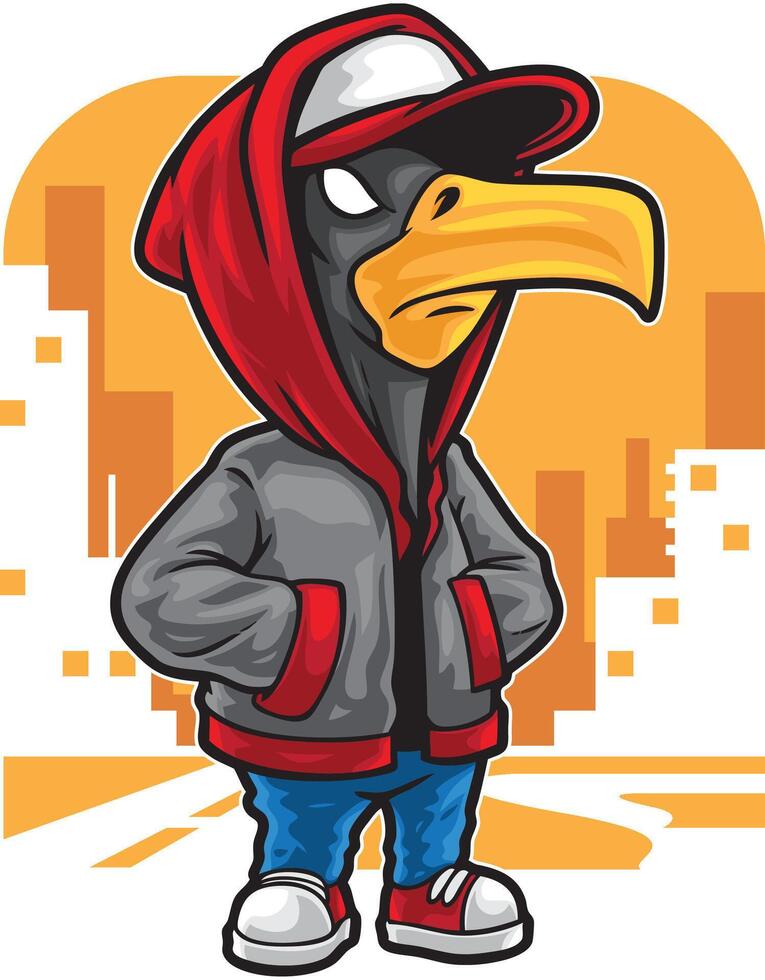 Bird Fashion Illustration vector