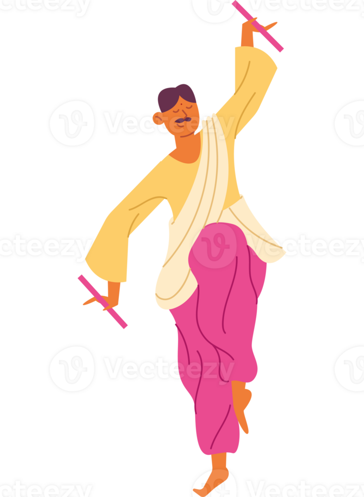 A cartoon man in a pink outfit is doing a dance png