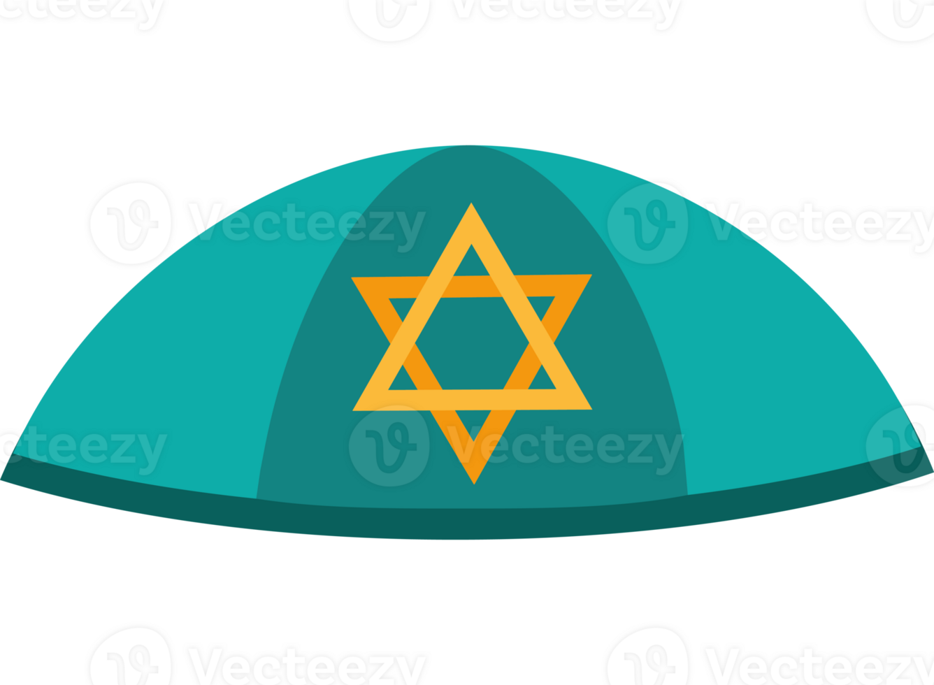 A hat with a star of david on it png