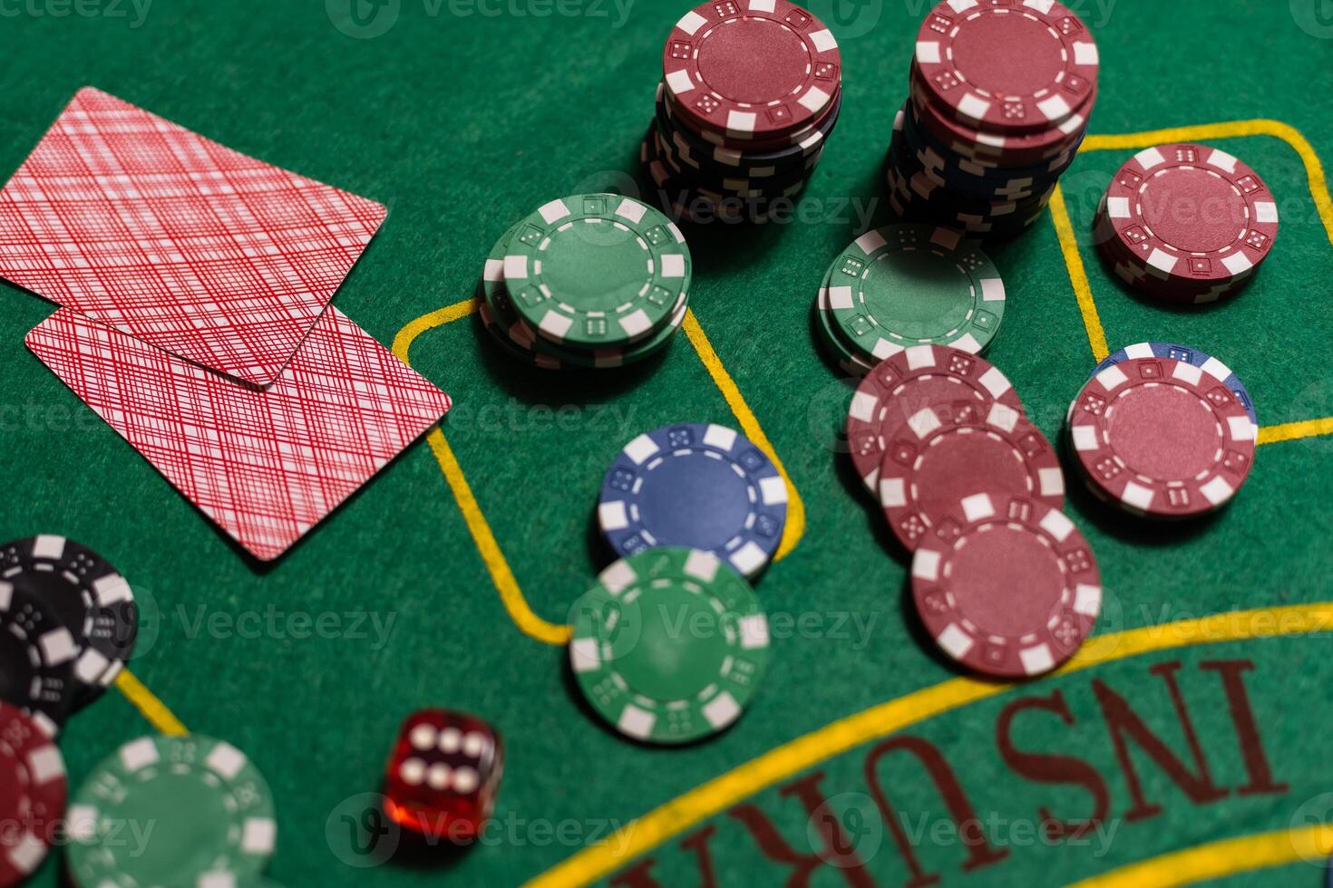 A Casino Black Jack table photo