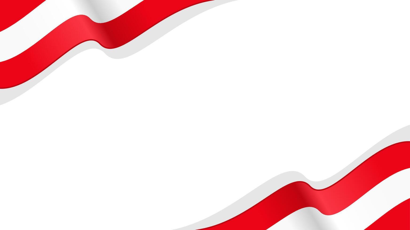 wavy austria flag frame background with copy space for text. austria national day vector