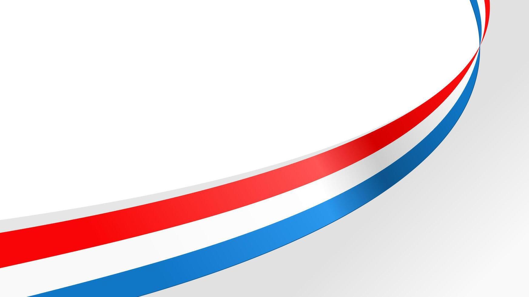 wavy luxembourg flag background with copy space for text vector