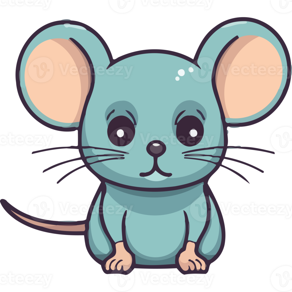 Cartoon mouse with big eyes and ears png