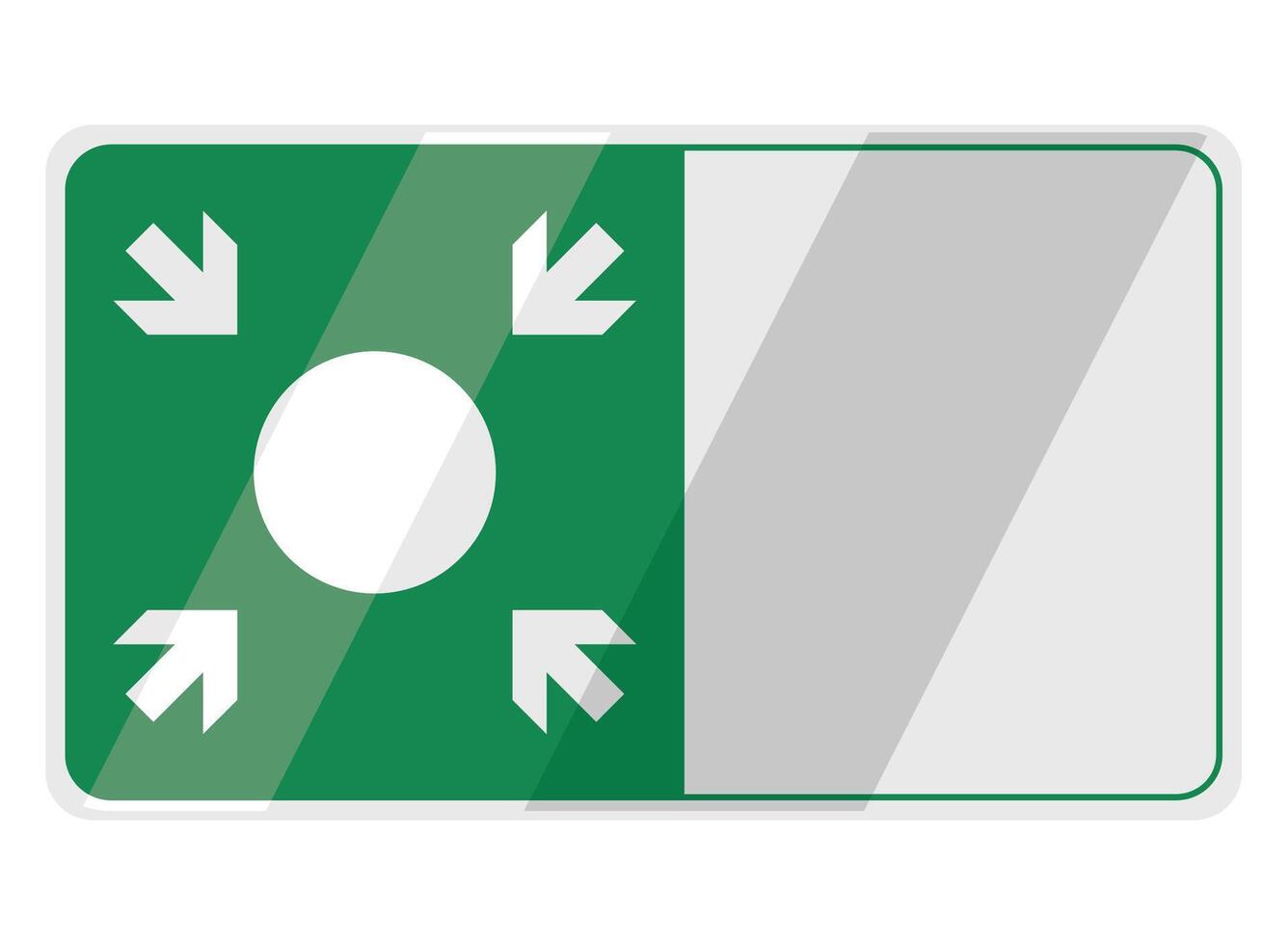 sign of meeting point design vector