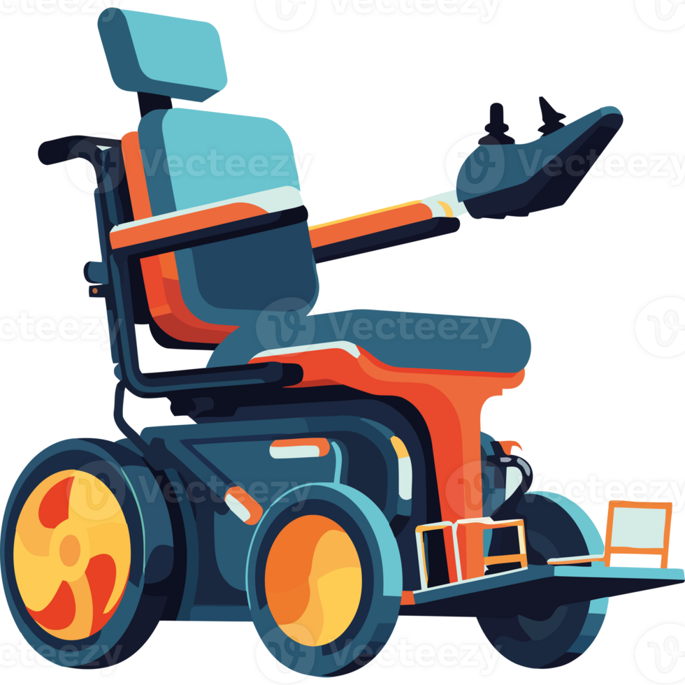 A cartoon illustration of a wheelchair png
