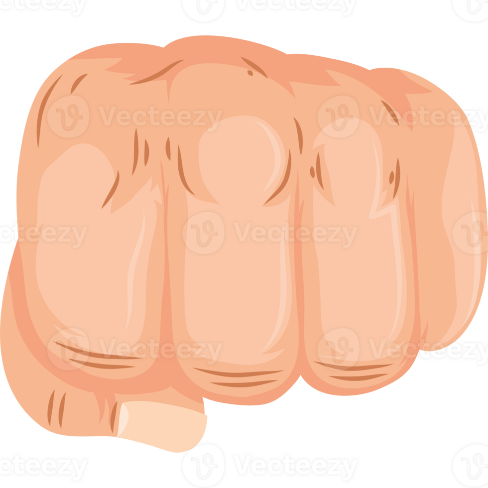 A cartoon fist with a fist in the middle png