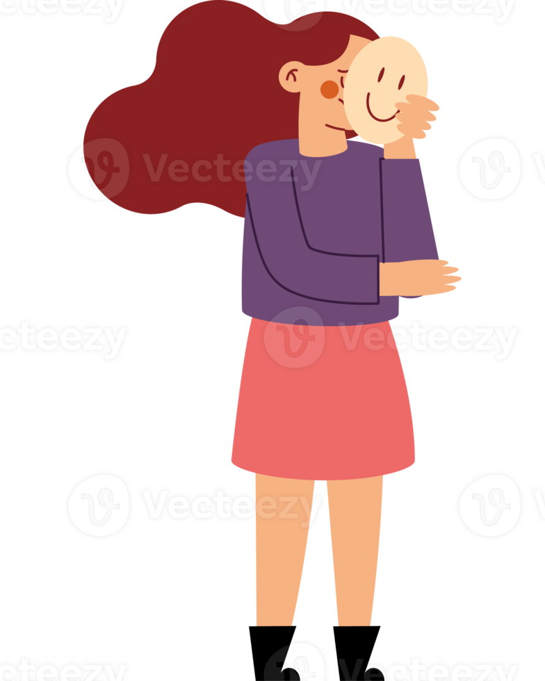 A woman hugging a baby png