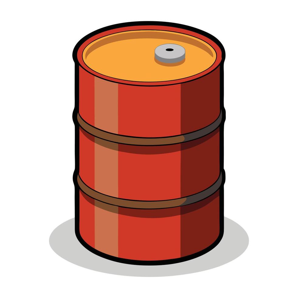 oil barrel drum illustration vector